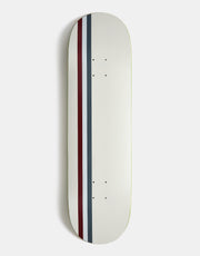 Skateboard Cafe Stripe Cream Burgundy Skateboard Deck - 8.6"