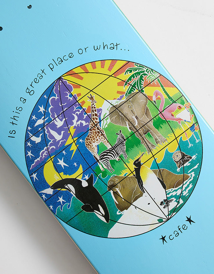 Skateboard Cafe Great Place Baby Blue Skateboard Deck - 8"