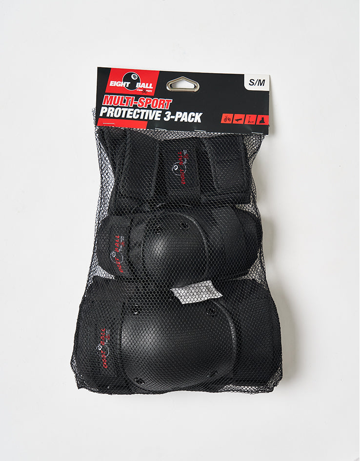 Eight Ball Triple Pack Pad Set - Black