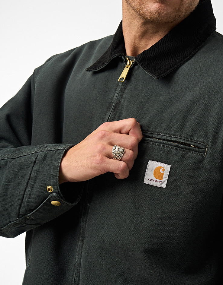 Carhartt WIP OG Detroit Jacket - Raven/Black (Stone Canvas)