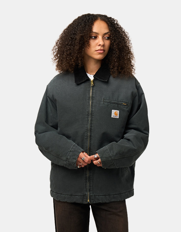 Carhartt WIP OG Detroit Jacket - Raven/Black (Stone Canvas)