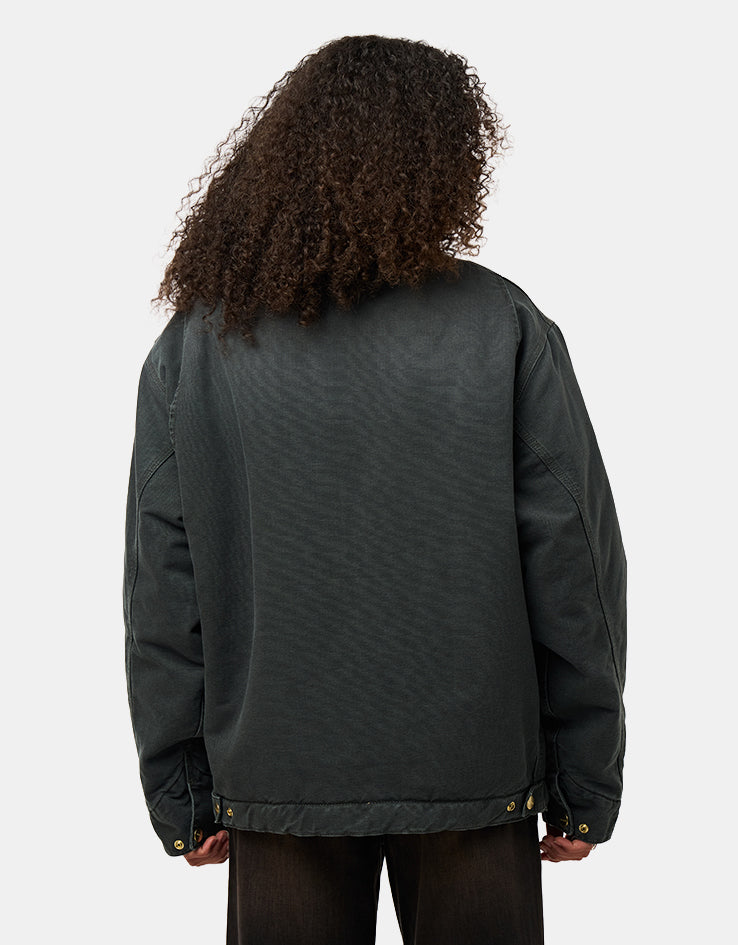 Carhartt WIP OG Detroit Jacket - Raven/Black (Stone Canvas)