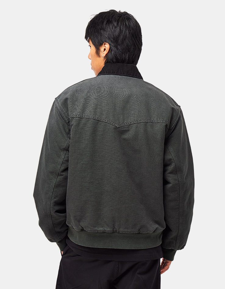 Carhartt WIP OG Santa Fe Jacket - Raven/Black (Stone Canvas)