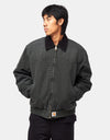 Carhartt WIP OG Santa Fe Jacket - Raven/Black (Stone Canvas)