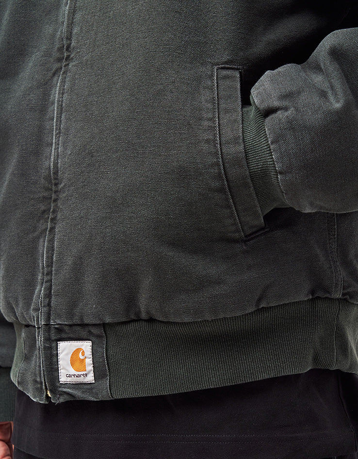 Carhartt WIP OG Santa Fe Jacket - Raven/Black (Stone Canvas)