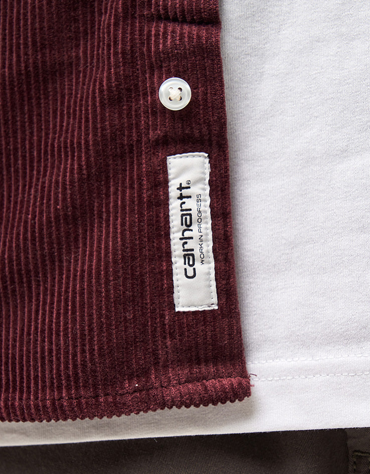Carhartt WIP L/S Madison Cord Shirt - Amarone