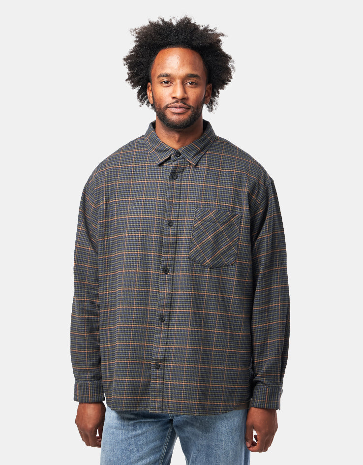 Carhartt WIP L/S Todrick Shirt - Todrick Houndstooth/Blue