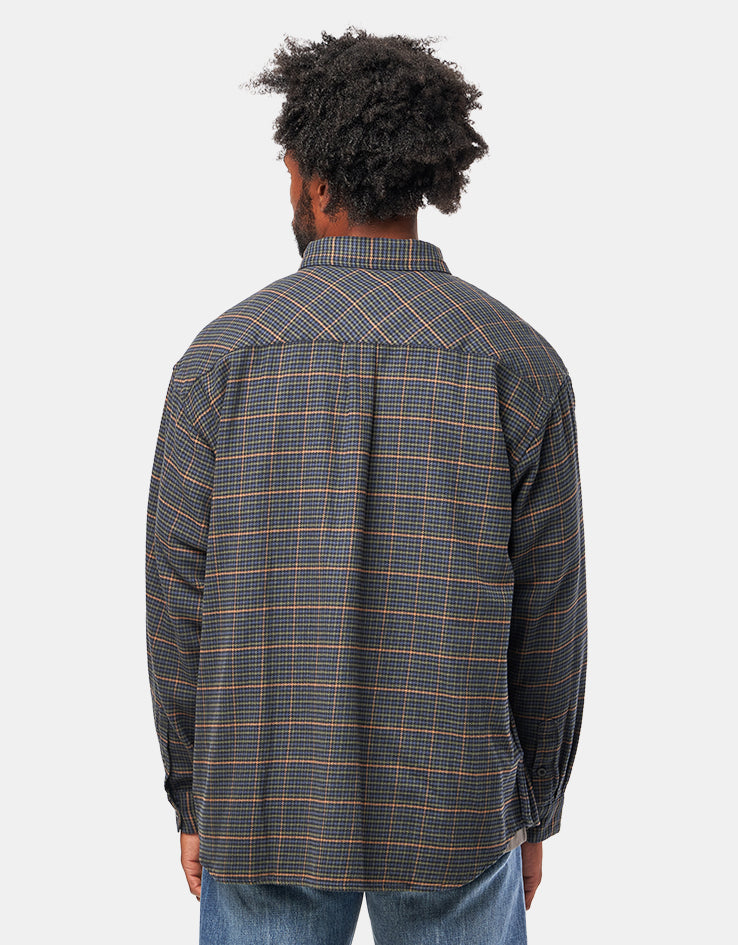 Carhartt WIP L/S Todrick Shirt - Todrick Houndstooth/Blue