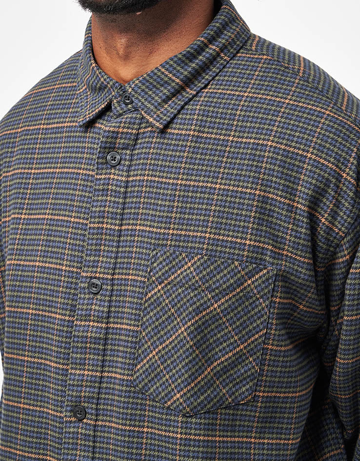 Carhartt WIP L/S Todrick Shirt - Todrick Houndstooth/Blue
