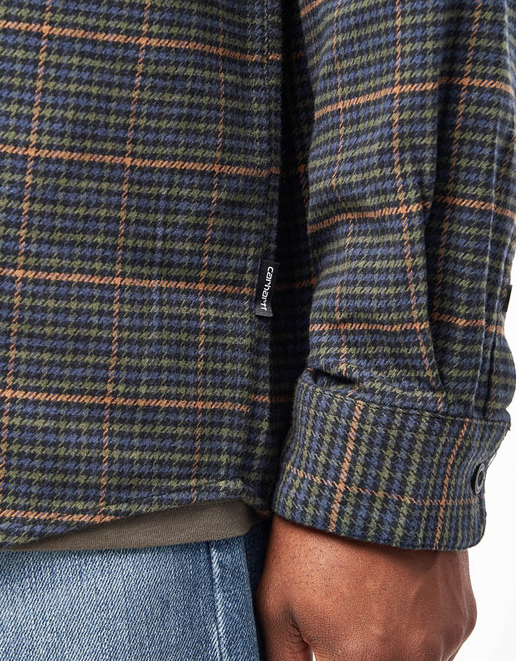 Carhartt WIP L/S Todrick Shirt - Todrick Houndstooth/Blue