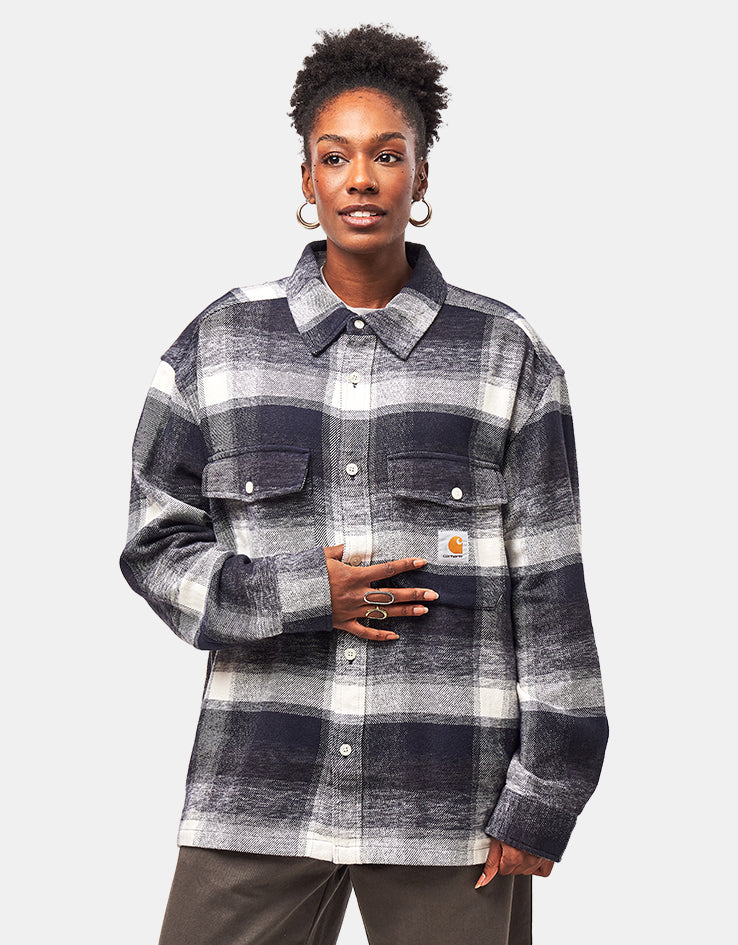 Carhartt WIP L/S Esterson Shirt - Esterson Check/Dark Navy