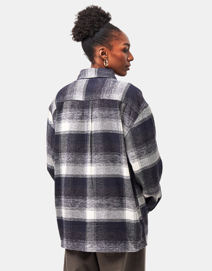 Carhartt WIP L/S Esterson Shirt - Esterson Check/Dark Navy