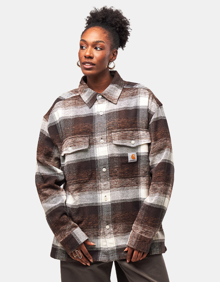 Carhartt WIP L/S Esterson Shirt - Esterson Check/Tobacco