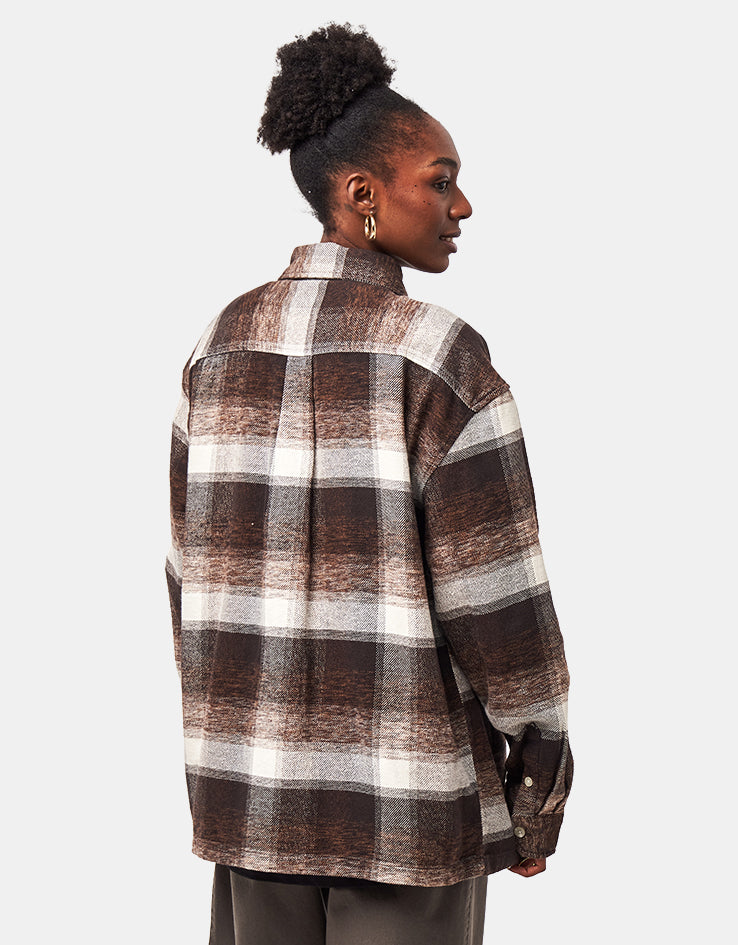 Carhartt WIP L/S Esterson Shirt - Esterson Check/Tobacco