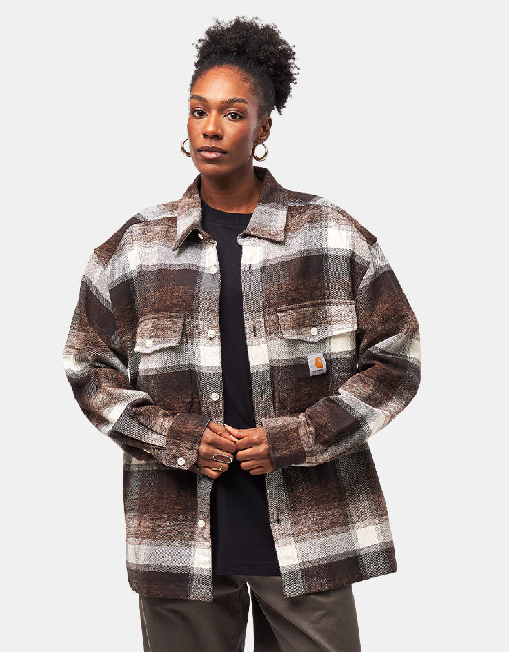 Carhartt WIP L/S Esterson Shirt - Esterson Check/Tobacco