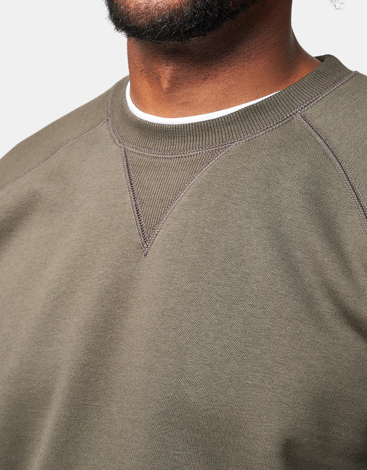 Carhartt WIP Chase Sweat - Shungite/Gold