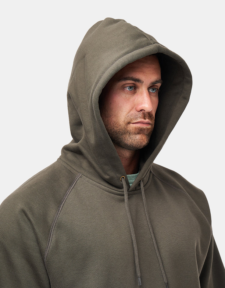 Carhartt WIP Hooded Chase Sweat - Shungite/Gold