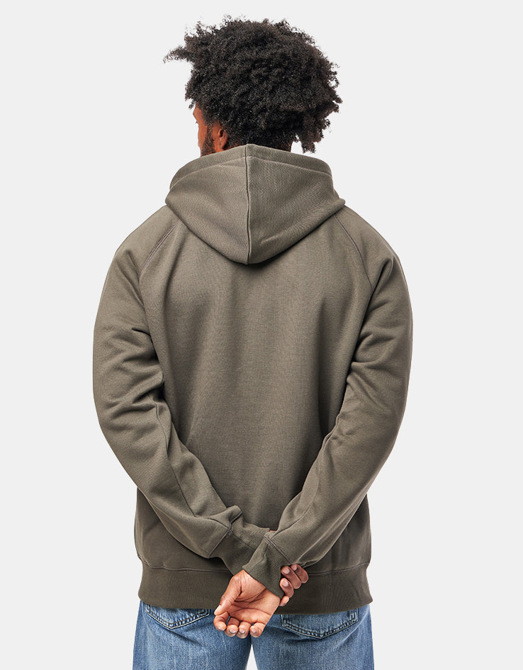 Carhartt WIP Hooded Chase Jacket - Shungite/Gold