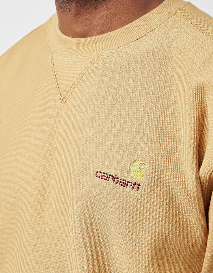 Carhartt WIP American Script Sweat - WIP Dusty H
