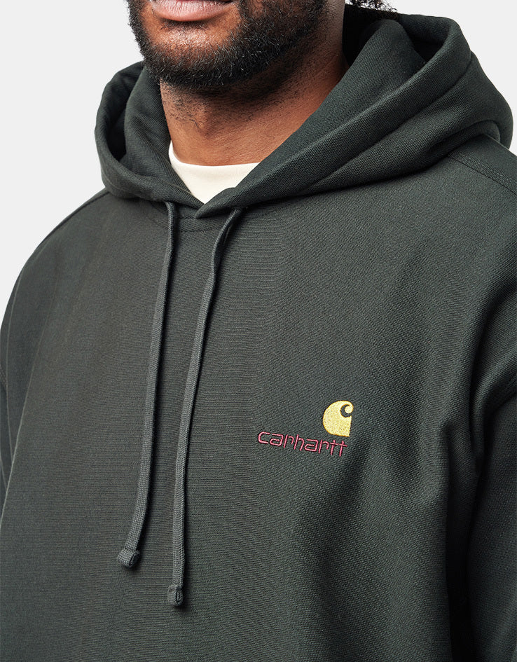 Carhartt WIP Hooded American Script Sweat - Raven