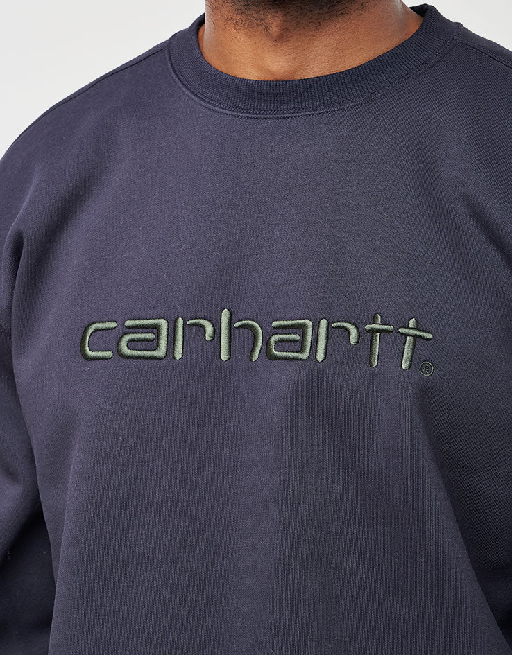 Carhartt WIP Carhartt Sweat - Dark Navy/Dark Scarab