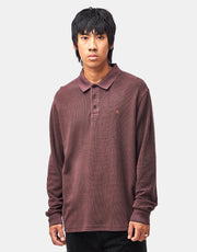 Carhartt WIP L/S Waffle Rugby Shirt - Palisander (Garment Dyed)