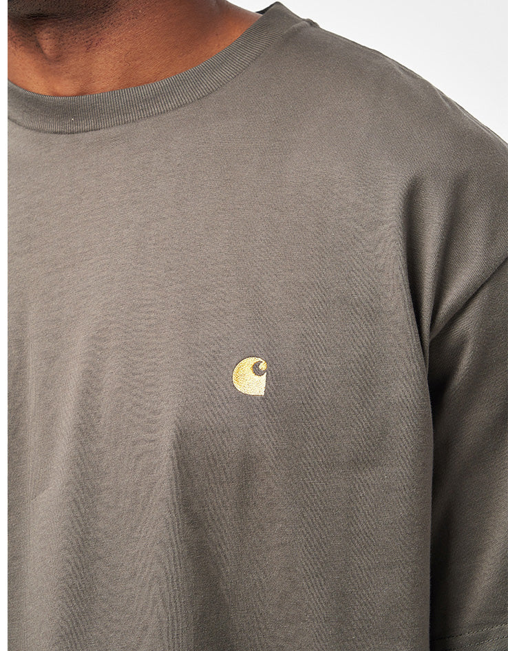 Carhartt WIP S/S Chase T-Shirt - Shungite/Gold