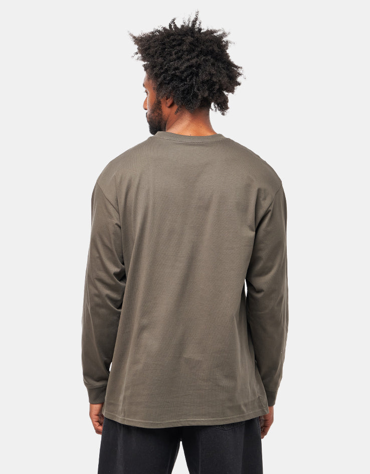 Carhartt WIP L/S Chase T-Shirt - Shungite/Gold