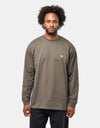 Carhartt WIP L/S Chase T-Shirt - Shungite/Gold