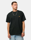 Carhartt WIP S/S American Script T-Shirt - Raven