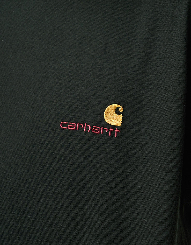 Carhartt WIP S/S American Script T-Shirt - Raven