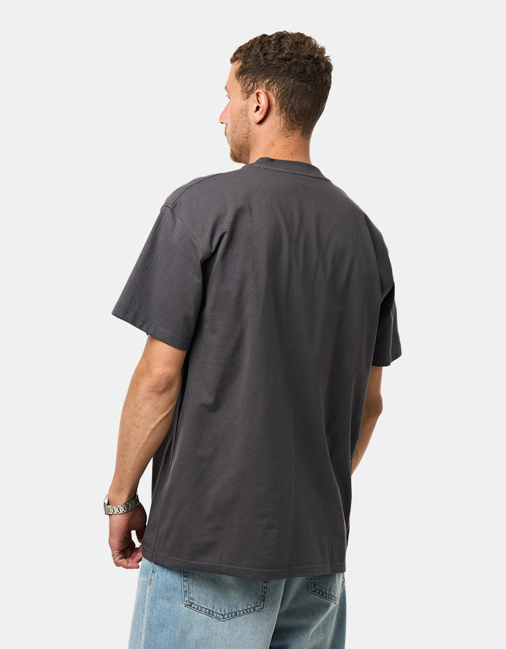 Carhartt WIP S/S American Script T-Shirt - Graphite