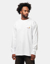 Carhartt WIP L/S American Script T-Shirt - White