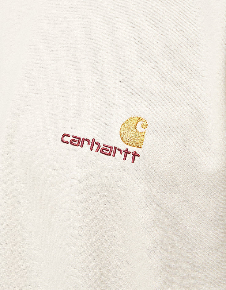 Carhartt WIP L/S American Script T-Shirt - Natural