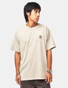 Carhartt WIP S/S Vista T-Shirt - Fleur De Sel (Garment Dyed)