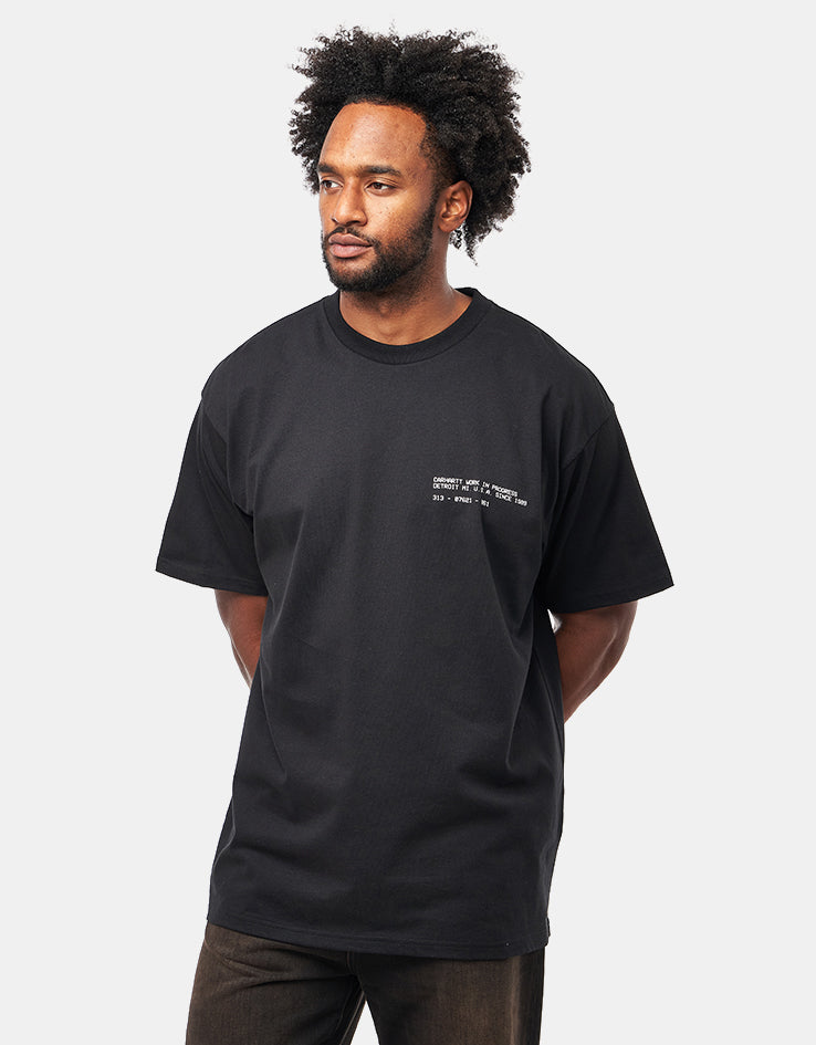 Carhartt WIP S/S Feather Progress T-Shirt - Black