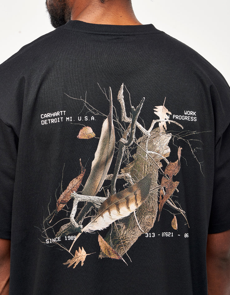 Carhartt WIP S/S Feather Progress T-Shirt - Black
