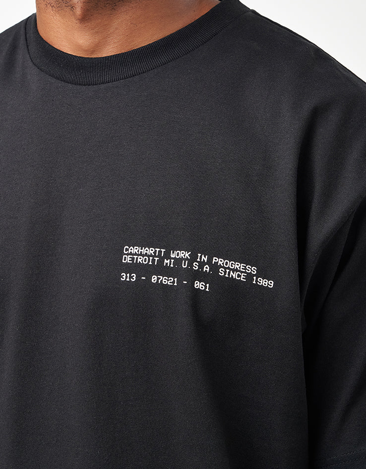 Carhartt WIP S/S Feather Progress T-Shirt - Black