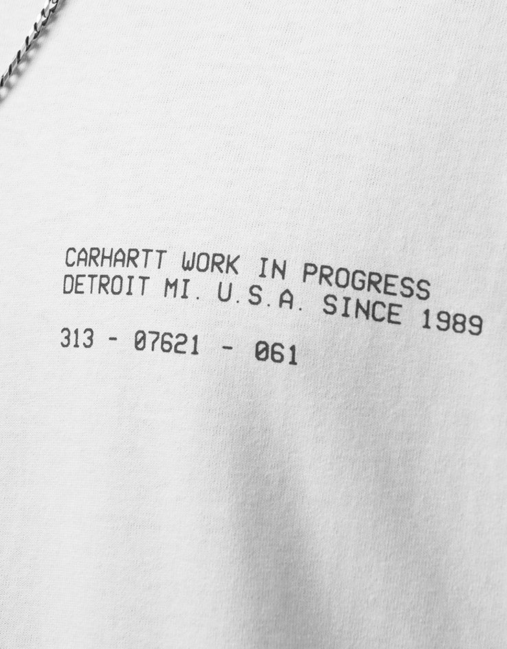 Carhartt WIP S/S Feather Progress T-Shirt - White