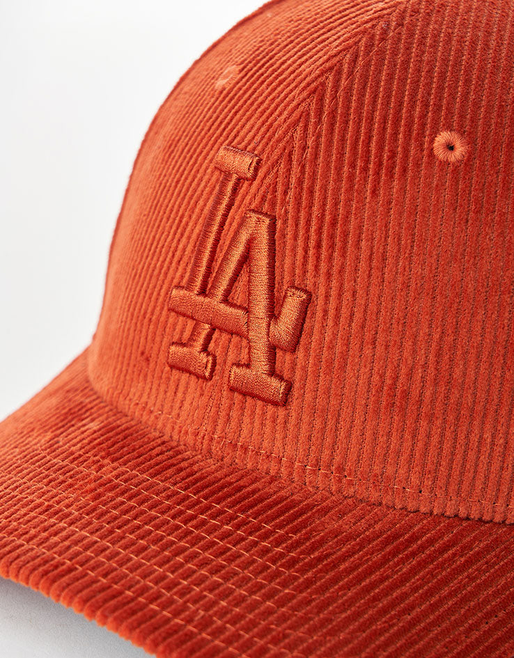 New Era Los Angeles Dodgers Cord 9FORTY® M Crown Snapback Cap - Orange