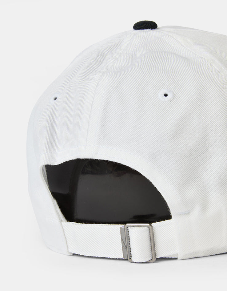 Nike Club Unstructured Futura Wash Cap - White/Black/Black