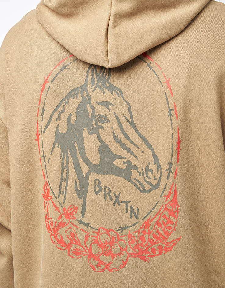 Brixton Marley Pullover Hoodie - British Khaki
