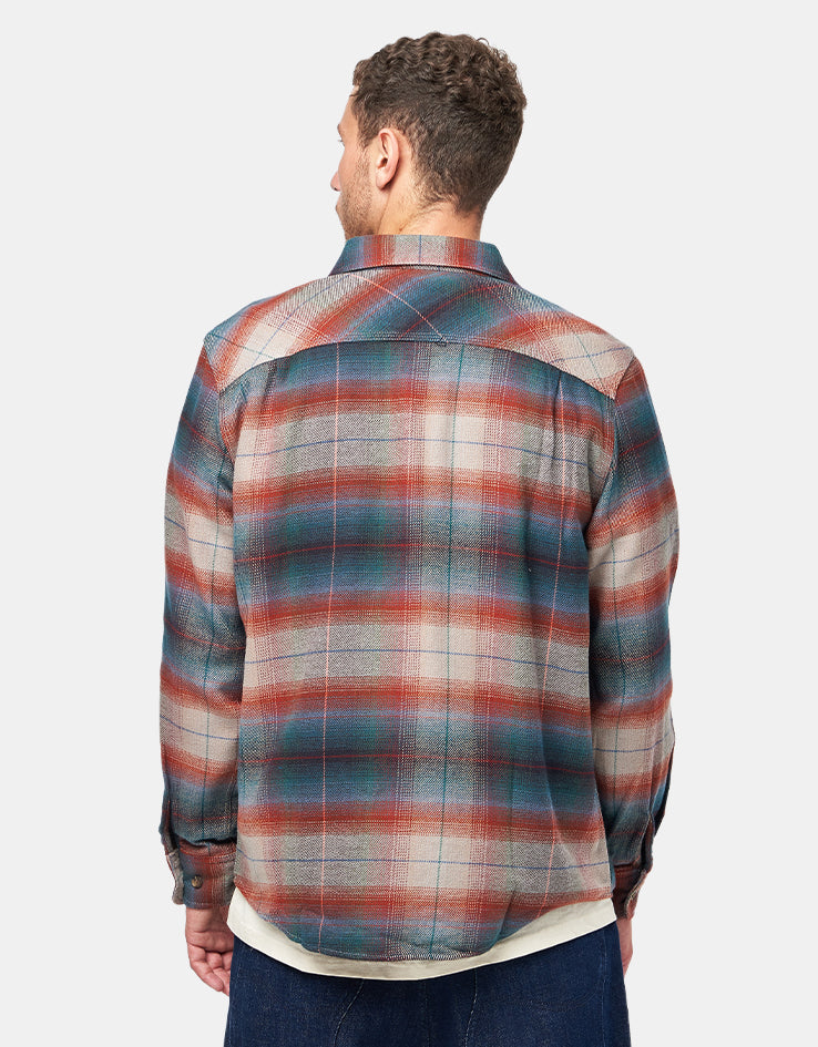 Brixton Bowery L/S Flannel Shirt - Multi Shadow
