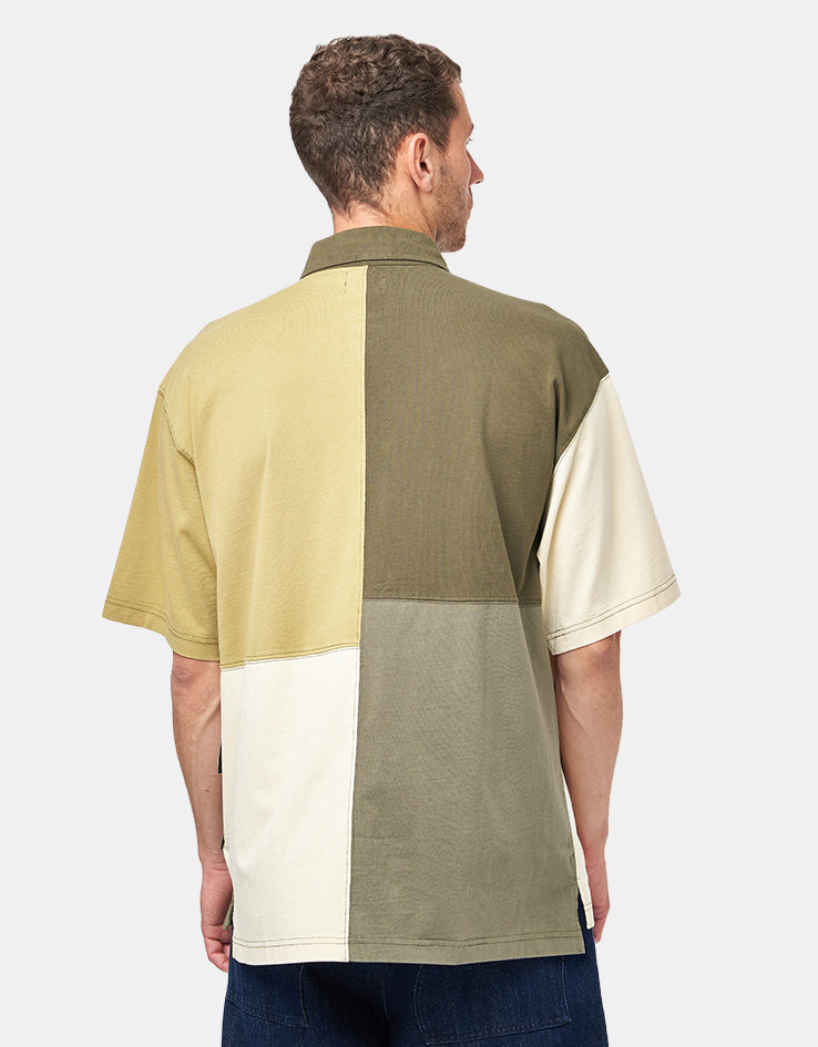 Brixton Deco Relaxed S/S Polo - Tonal Colour Block