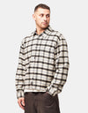Dickies Jerome Cropped L/S Flannel Shirt - Black