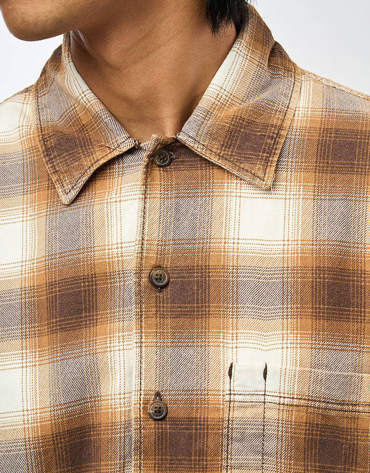 Dickies Gulfport L/S Flannel Shirt - Chocolate Brown
