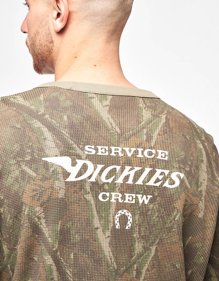 Dickies Bradenton Waffle L/S T-Shirt - Camouflage