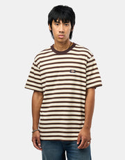 Dickies Stripe T-Shirt - Chocolate Brown
