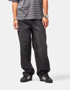 Dickies 958 Baggy Tapered Work Jeans - Black Wash Faded