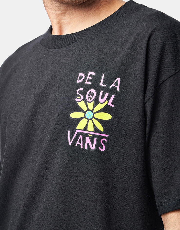Vans Off The Wall Records x  De La Soul D.A.I.S.Y T-Shirt - Black